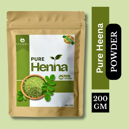 FLYAURA 100% Pure Henna powder for hair conditioning & nourishment (200 g)