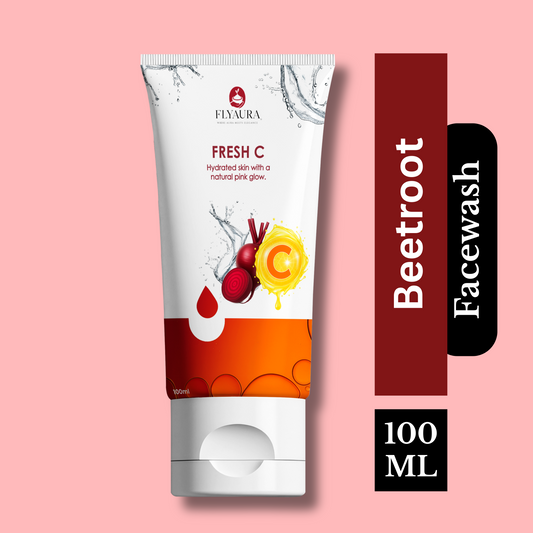 Flyaura Fresh C Beetroot Face Wash – Hydrating Cleanser for Natural Pink Glow & Radiant Skin
