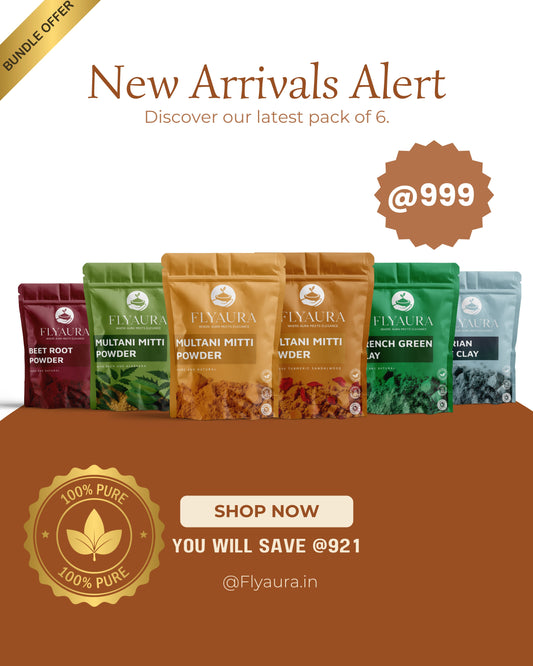 Flyaura 6-in-1 Herbal Face Pack Combo